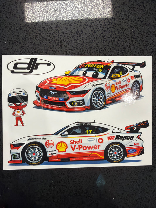 SVPRT Cartoon Cars Sticker