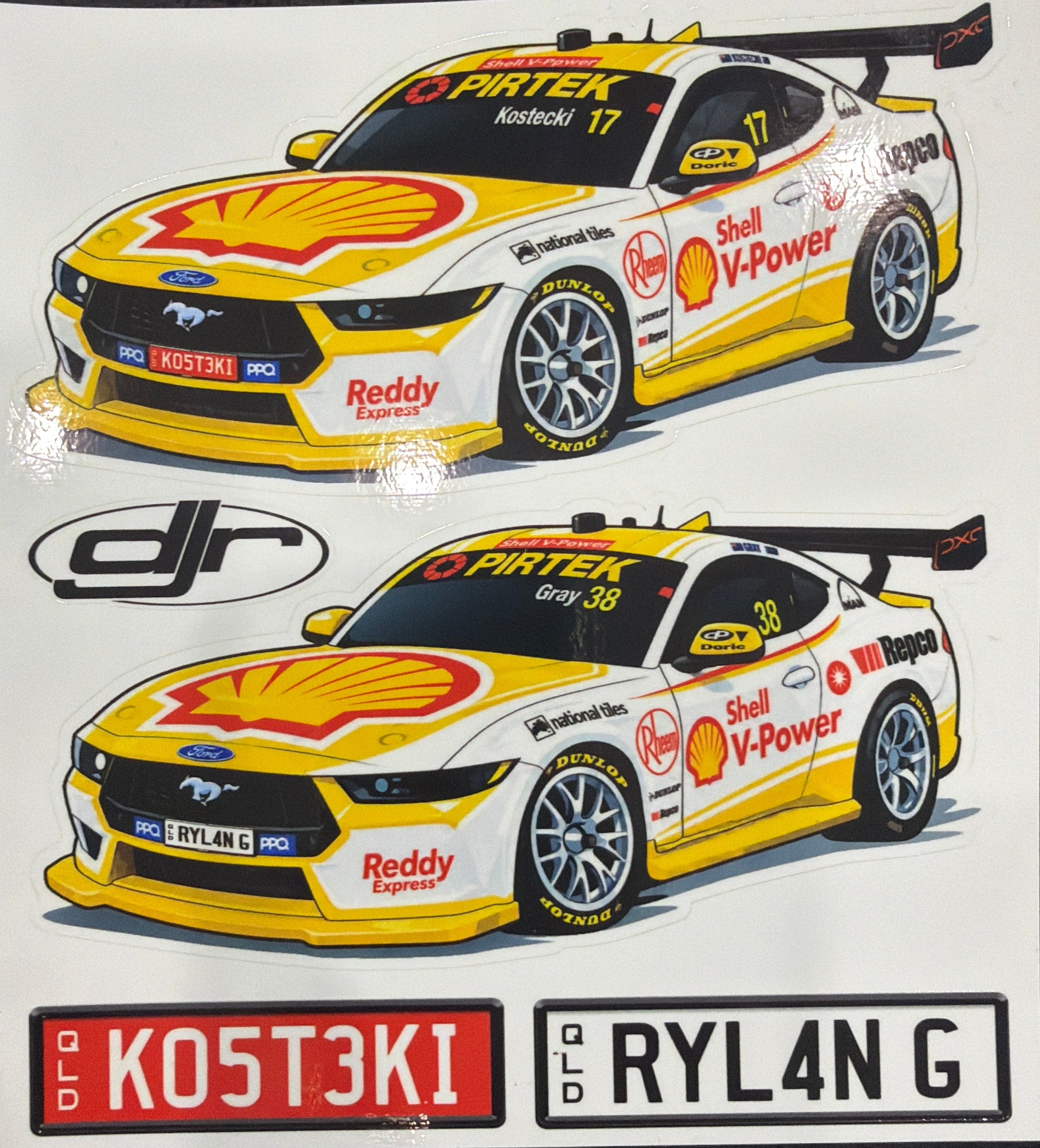 Sticker Set - 2026 Townsville 500 Yellow Livery