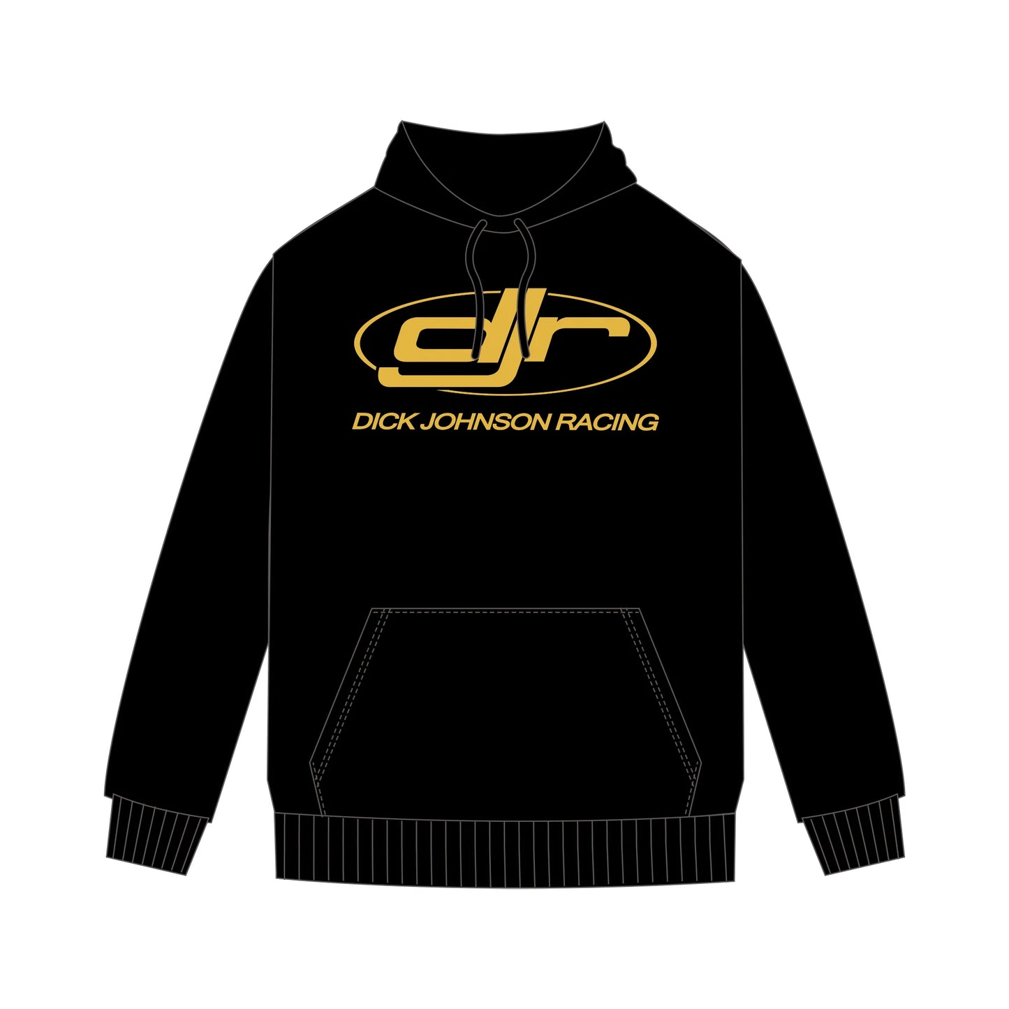 Black Dick Johnson Racing Hoodie - 2026