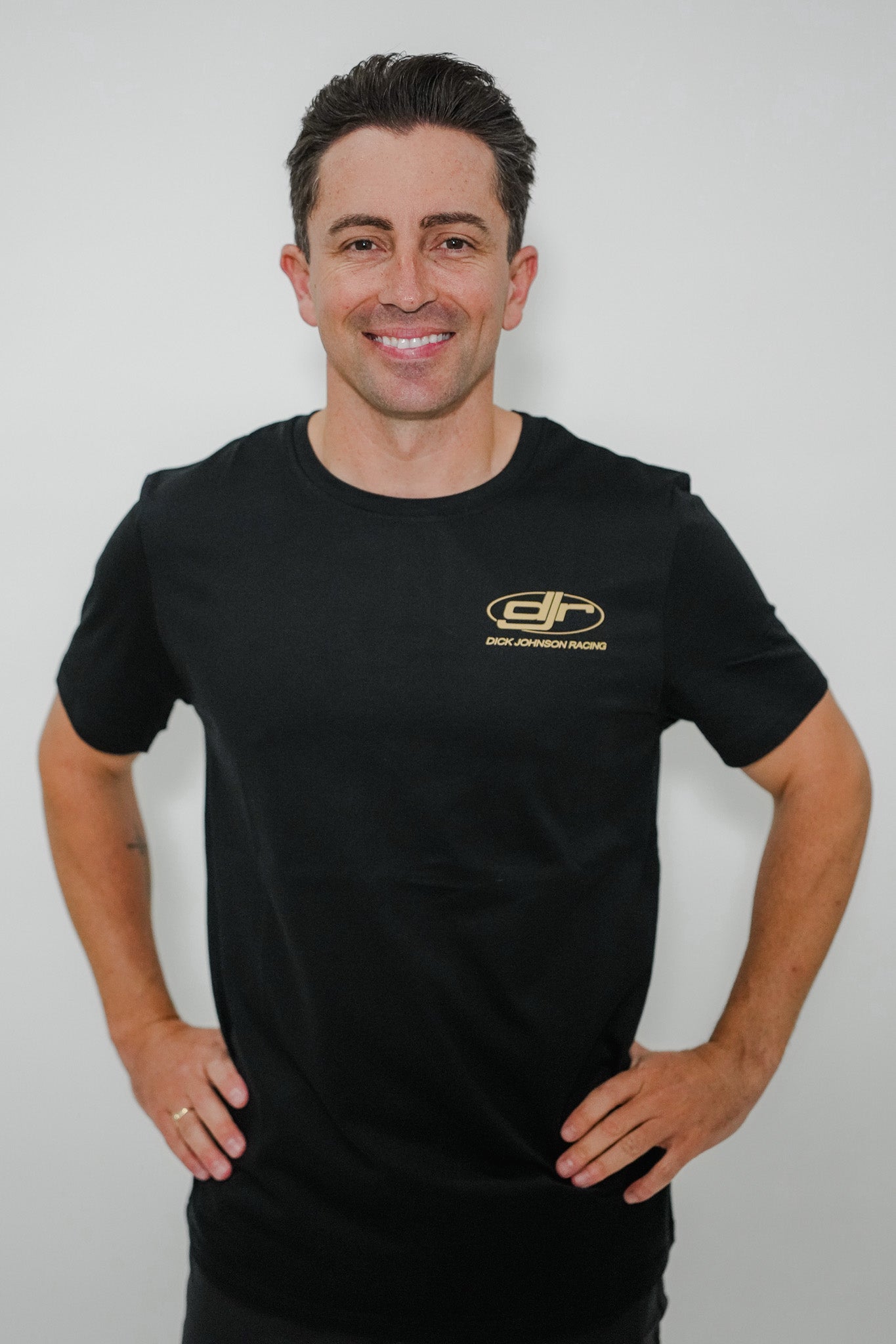 Black Dick Johnson Racing Tee - 2026