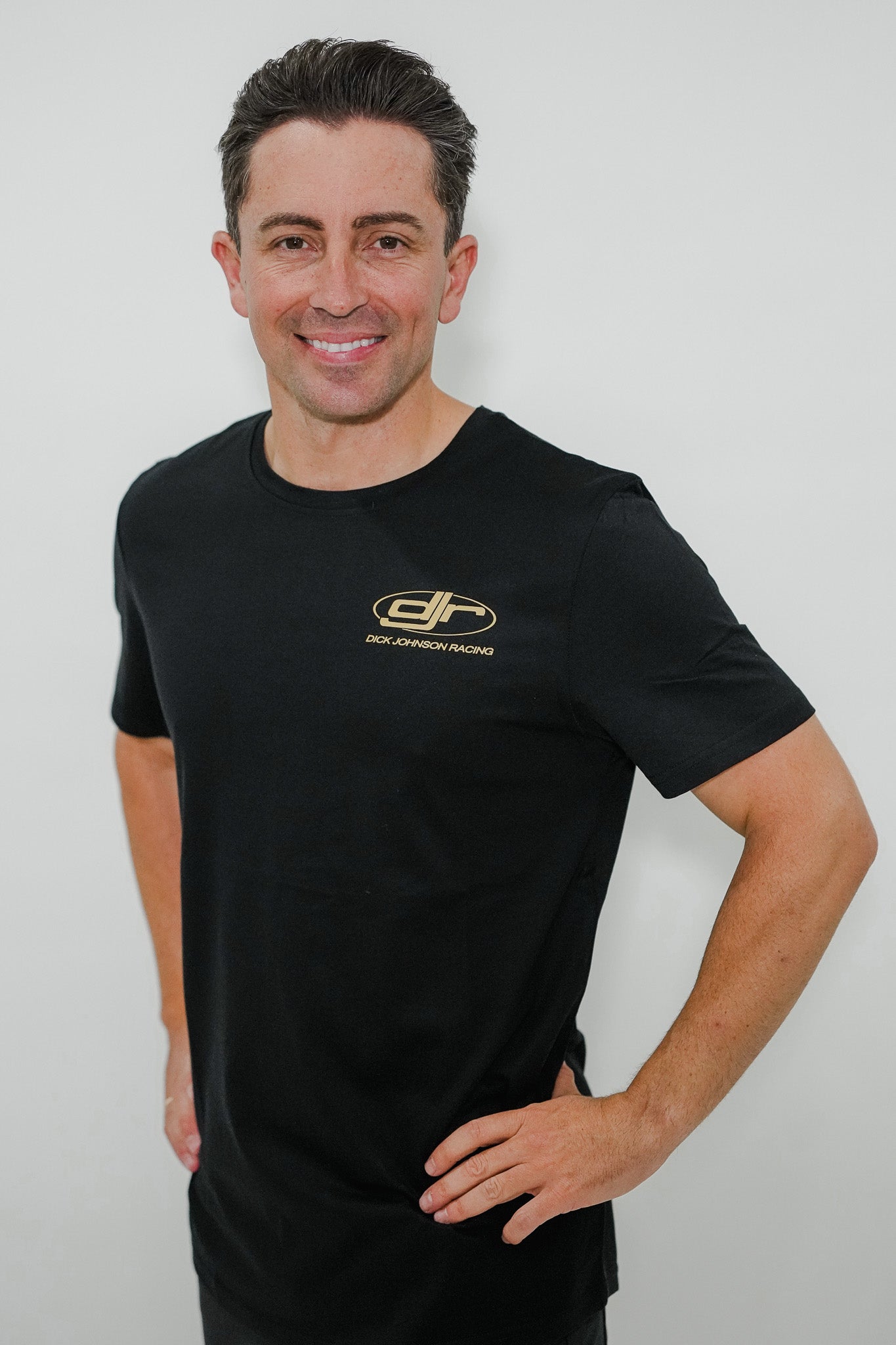 Black Dick Johnson Racing Tee - 2026