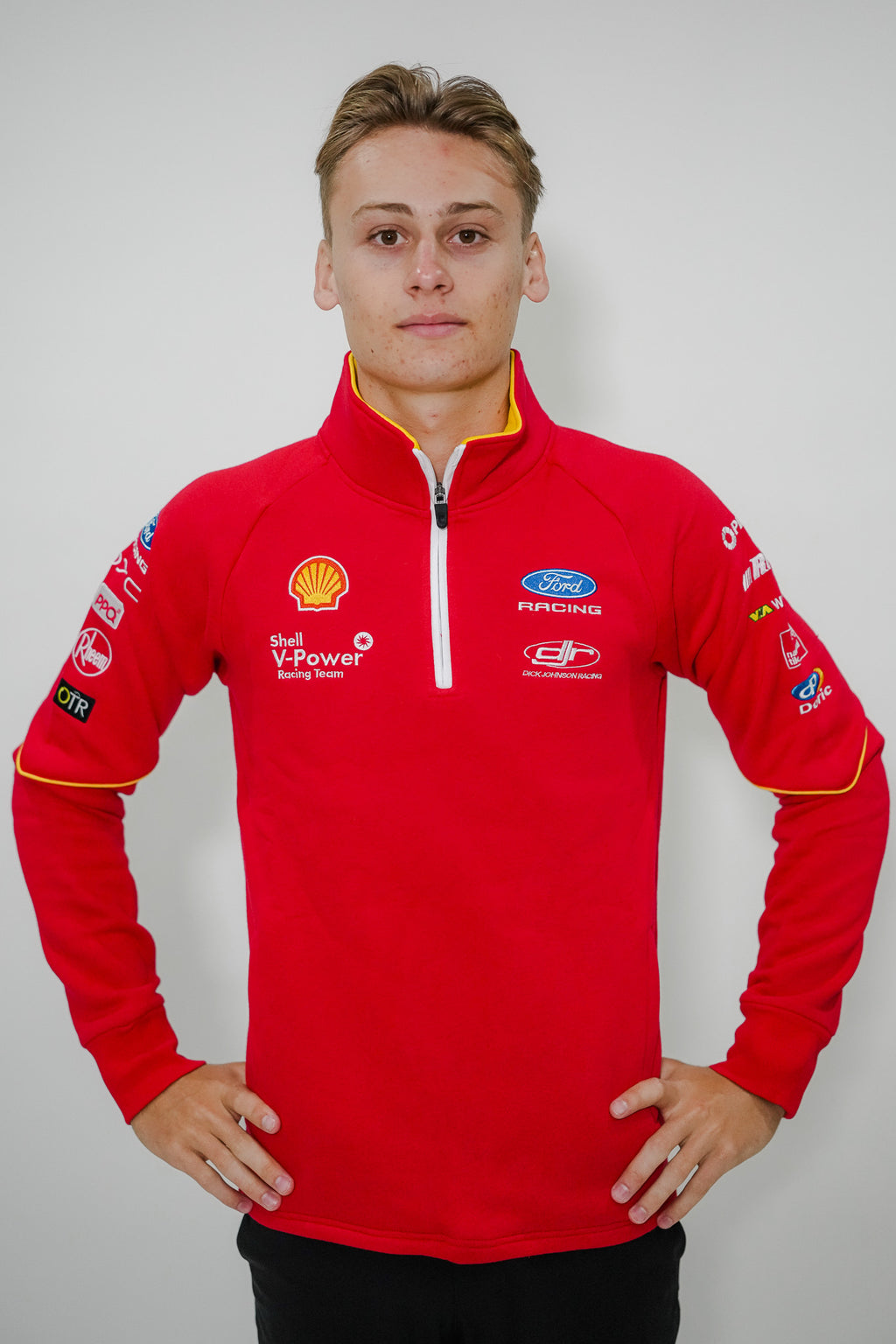 Red Quarter Zip Fleece Jumper - 2026
