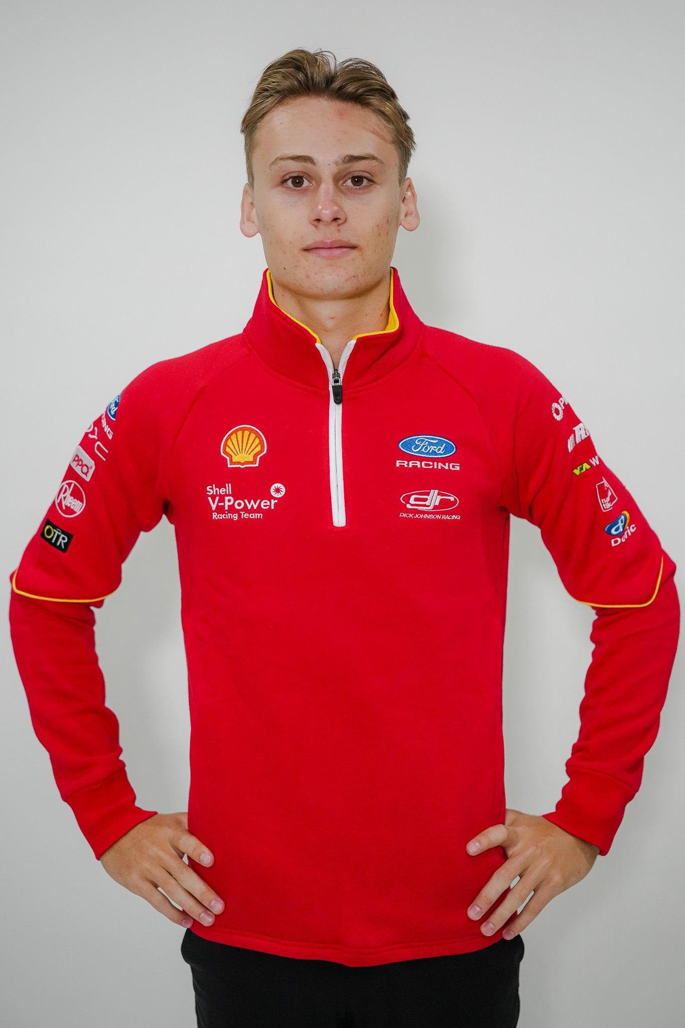 Red Quarter Zip Fleece Jumper - 2026