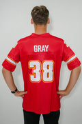 Red Gray No. 38 Gridiron Jersey - 2026