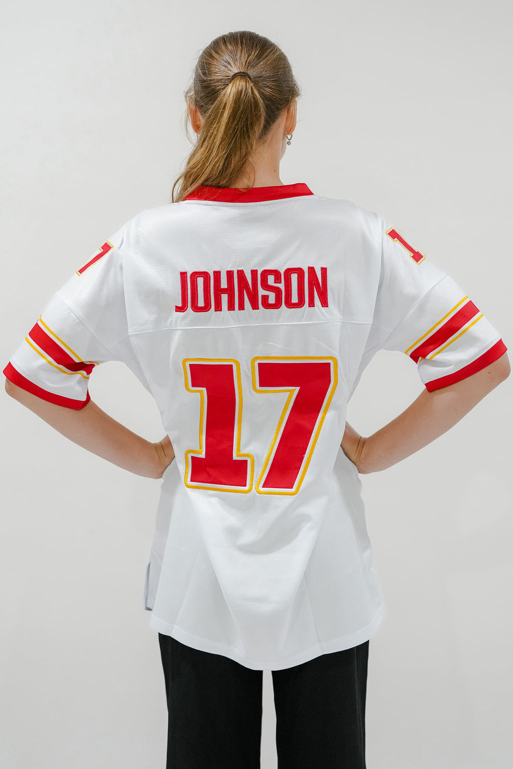 White Johnson No. 17 Gridiron Jersey - 2026