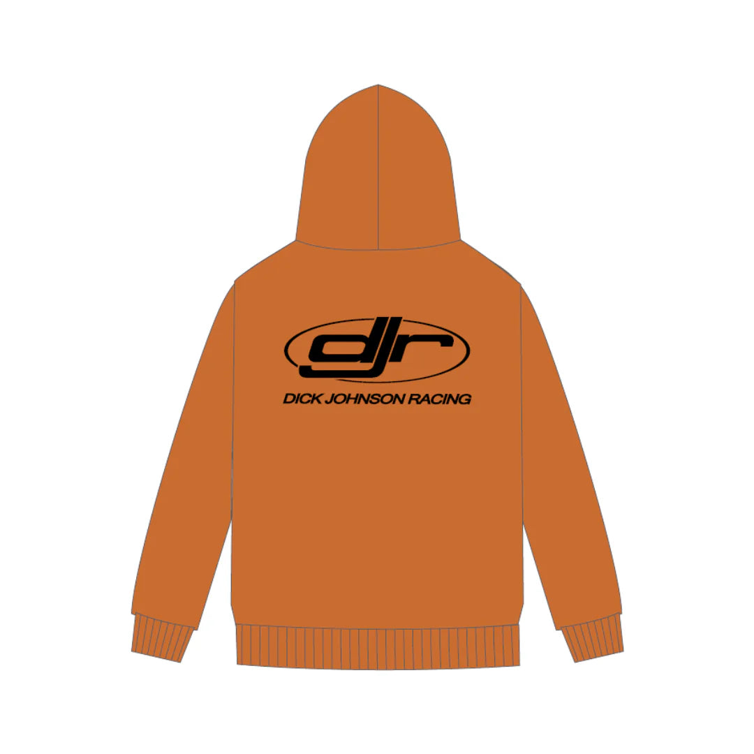 Orange Dick Johnson Racing Hoodie