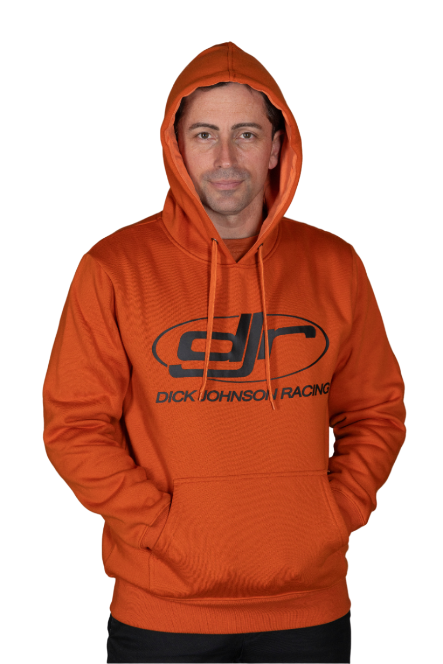 Orange Dick Johnson Racing Hoodie