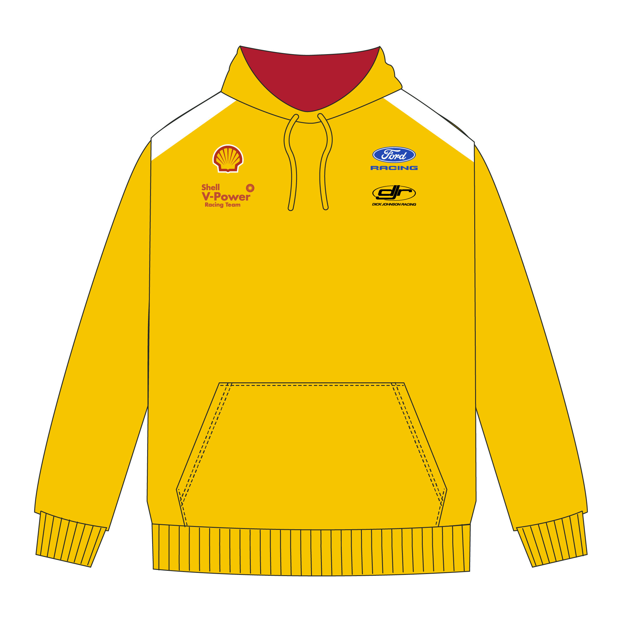 Yellow Team Hoodie - 2026