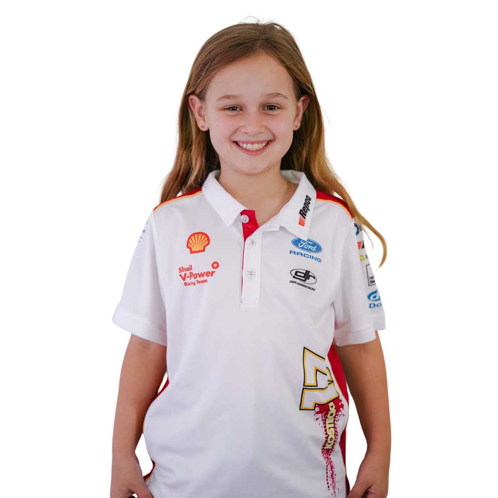 Kids White Team Polo - 2026