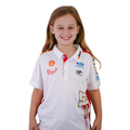 Kids White Team Polo - 2026